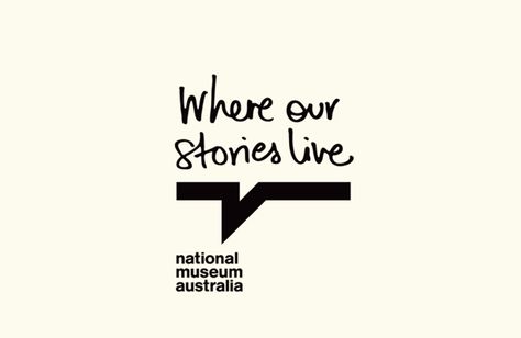 National Museum Australia by Gloria Chan, via Behance Talk Logo, Story Logo, Museum Branding, Museum Logo, Layout Design Inspiration, Layout Inspiration, Typography Logo, Design Graphique, 로고 디자인