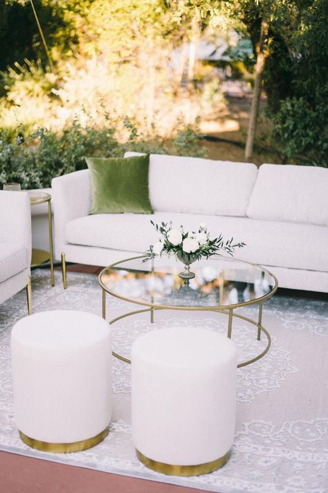 Wedding Lounge Seating, Champagne Cart, Wedding Lounge Furniture, Wedding Lounge Area, Lounge Seating Area, Cocktail Hour Decor, Lux Wedding, White And Green Wedding, Wedding March