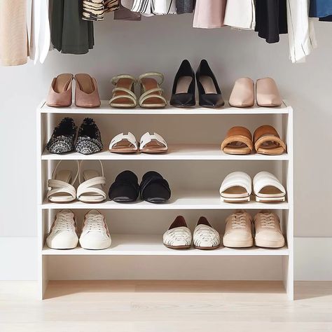 The Container Store 2-Shelf Shoe Stacker | The Container Store Shoe Stacker, Best Shoe Rack, Mudroom Closet, Shoe Organizers, Shoe Racks, The Container Store, Organization Solutions, Container Store, Neat And Tidy