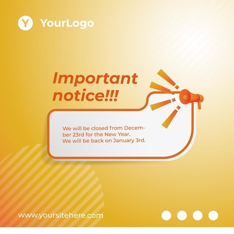 Vector social media post template import... | Premium Vector #Freepik #vector #notice #attention #reminder-post #sign-design Notice Sign Design, About Social Media, Social Media Post Template, Post Design, Post Templates, Media Post, Sign Design, Social Media Design, Social Media Post