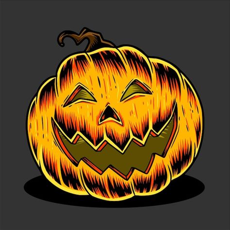 About Halloween, Halloween Pumpkin, Halloween Pumpkins, Premium Vector, Graphic Resources, Halloween