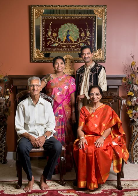 Family Photography Indian, Family Portraits Indian, Indian Family Photoshoot, Indian Family Photo, Indian Family Photography, Family Moodboard, Diwali Poses, Indian Housewarming, Rice Ceremony