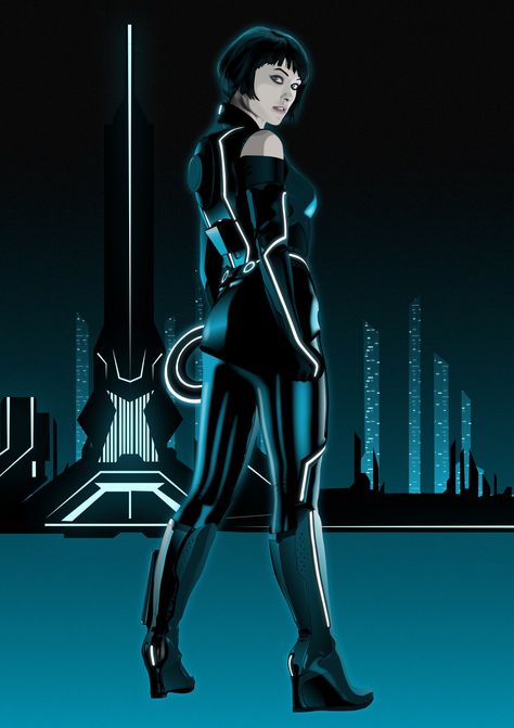 Quorra In Tron Legacy by Saeros89.deviantart.com on @DeviantArt Tron Cosplay, Olivia Wilde Tron, Space Cyberpunk, Tron Art, Tron Uprising, Geek Movies, Scratchboard Art, Tron Legacy, Fiction Movies