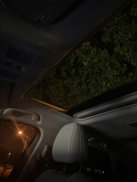 Sunroof Car Aesthetic Night, November Reset, Sunroof Car Aesthetic, Car With Sunroof, Sunroof Car, Scorpio Car, Night Rides Snapchat, Late Night Food, Cover Aesthetic