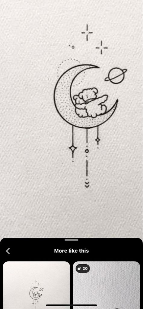 Bear Moon Tattoo, Goodnight Moon Tattoo Ideas, Dog On The Moon Tattoo, Tattoo Love You To The Moon And Back, Jimin's Tattoos Moon, Midnight Moon, Compass Tattoo, Compass, Doodles