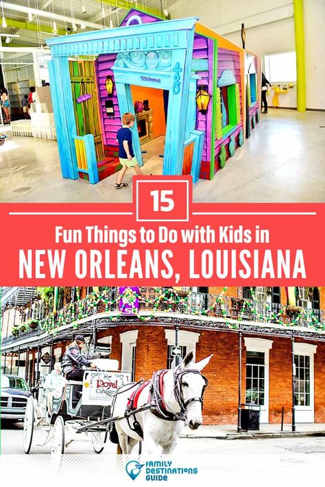 New Orleans Activities, Louisiana Vacation, New Orleans With Kids, Kid Friendly Vacations, New Orleans Vacation, Louisiana Travel, Family Vacation Spots, Kids Things To Do, Visit New Orleans