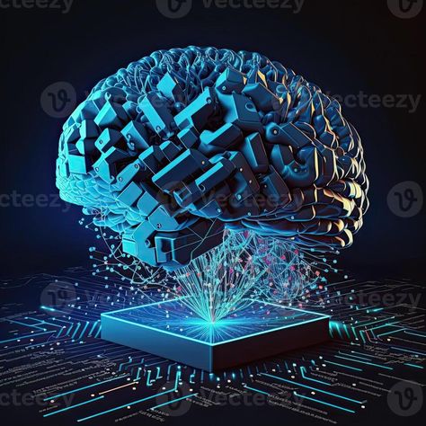 Quantum Computing with Human Brain and Circuits. Technology. Technologies Background, Quantum Computing, Quantum Computer, Tree Saw, Wedding People, Illustration Wall Art, Human Brain, Heart Tree, Cityscape Photos