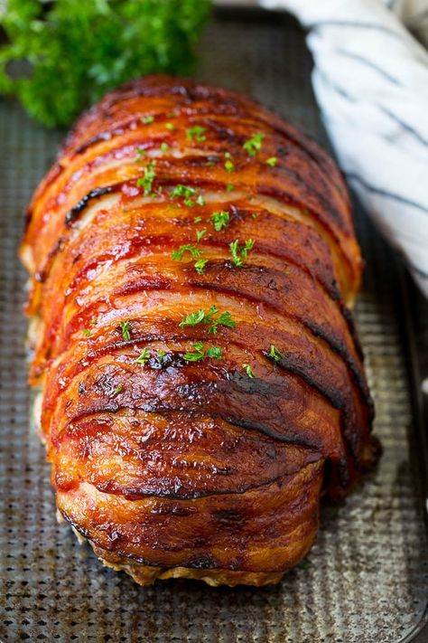 Bacon Covered Meatloaf, Venison Meatloaf, Smoked Meatloaf Recipe, Bacon Meatloaf, Bacon Wrapped Meatloaf, Smoked Meatloaf, Good Meatloaf Recipe, Wrapped In Bacon, Bacon Recipe