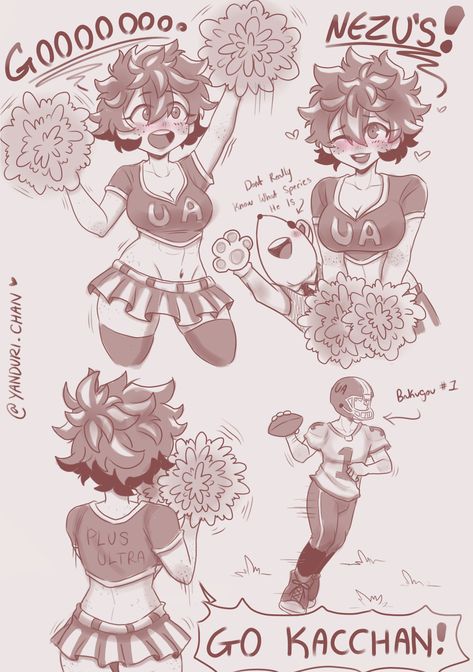 Fem Deku, Boku No Hero Academia Funny, Baby On The Way, Football Player, Izuku Midoriya, Boku No Hero Academia, Cheerleading, Art Drawings, Humanoid Sketch