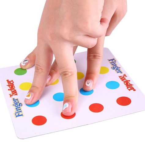 Finger Twister Game #finger, #fun, #game Finger Twister, Twister Board Game, Twister Board, Board Games For Two, Twister Game, Finger Games, Hand Games, Homeschool Projects, Bubble Painting