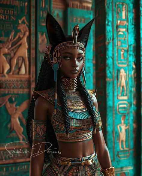 Bastet Costume, Bastet Goddess Costume, Anubis Cosplay, Egyptian Warrior, Egyptian Fashion, African Mythology, Afrofuturism Art, Steampunk Tendencies, Black Royalty