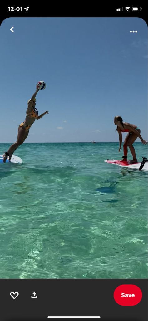 Not my picture, credits to rightful owner! Summer, ocean, clear water, volleyball, sports Volleyball On Paddle Boards, Paddle Boarding Ocean, Volleyball Room, Water Volleyball, Lake Trip, Summer Ocean, Lake Photos, Summer Life, Paddle Boards