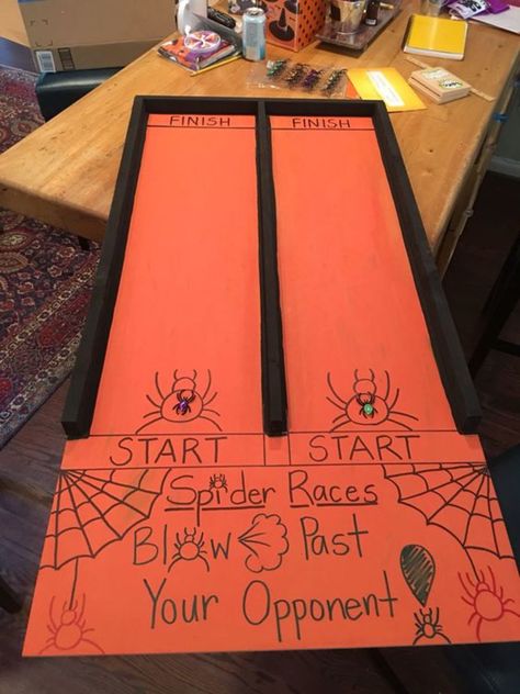 Halloween Games For Fall Festival, Halloween Fun Activities For Adults, Halloween Party Carnival Games, Halloween Party Signs Diy, Grown Up Halloween Party Decorations, Homeroom Mom Halloween Party, Halloween Block Party Food, Class Halloween Party Games, Pre K Halloween Games