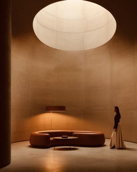 Round Interior Architecture, Dune Interior Design, Interesting Interior Design, Dune Interior, Dune Architecture, Balance Architecture, Interesting Rooms, Rounded Furniture, Dune Style