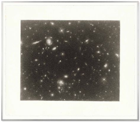 Vija Celmins (b. 1938) | Hubble #3 | Drawings & Watercolors | Christie's Vija Celmins, Old Lights, Interstellar, Abstract Expressionism, Constellations, Cosmos, Art Inspo, Fairy Tales, Chelsea