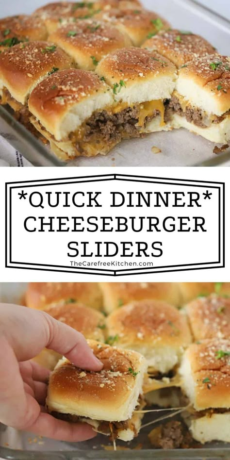 Quick And Easy Dinner Recipes With Hawaiian Rolls, Hawian Roll Cheeseburger Sliders, Burgers On Hawaiian Rolls, Hamburger Sliders Hawaiian Rolls Oven Baked, Mini Sliders Recipe Hawaiian Rolls Ground Beef, Baked Sliders Burgers, Snacks With Hamburger Meat, Sliders With Hamburger Meat, Bbq Cheeseburger Sliders