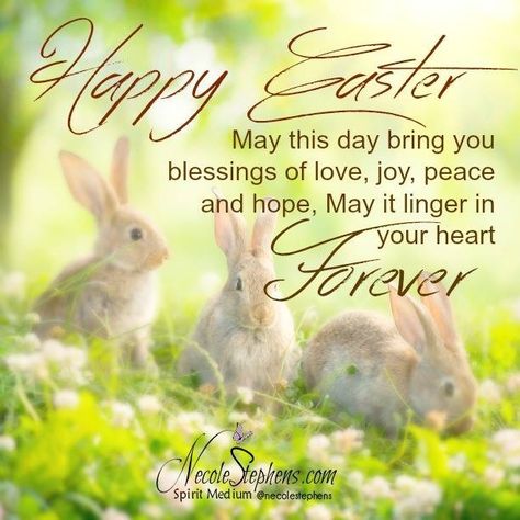 Easter blessings. Spring bunnies. Easter Wishes Messages, Easter Inspirational Quotes, Easter Poems, Happy Easter Messages, Happy Easter Pictures, Happy Easter Quotes, Happy Easter Sunday, Easter Prayers, Easter Greetings Messages