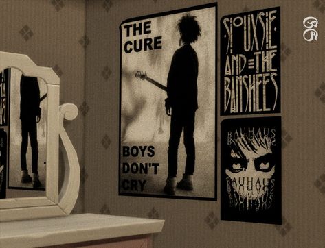 Goth Room Sims 4 Cc, Goth Cas Background Sims 4, Werewolves Sims 4, Sims 4 Tattoo Shop Cc, Band Posters Sims 4 Cc, Goth Sims 4 Cc Patreon, Sims 4 Goth Build Cc, Goth Sims4 Cc, Sims 4 Goth Bedroom