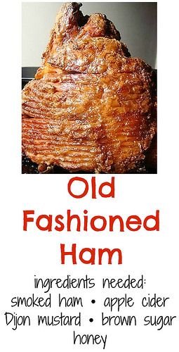 Mustard Ham Glaze, Old Fashioned Ham, Funday Ideas, Honey Baked Ham Recipe, Holiday Ham Recipes, Brown Sugar Ham, Ham Glaze Brown Sugar, Ham Recipes Baked, Spiral Sliced Ham