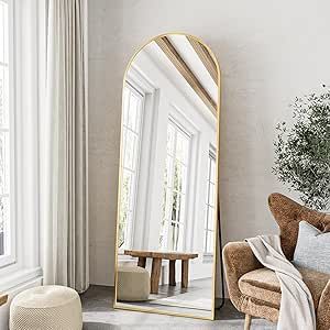 Gold Full Length Mirror, Full Length Mirror With Stand, Full Size Mirror, Mirror Arch, Arched Full Length Mirror, Freestanding Wall, Arch Wall Mirror, Full Length Mirror Stand, Mirror With Stand