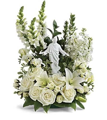 Teleflora's Garden of Serenity Bouquet - Send to Oswego, Downtown Oswego, NY Today! Get Well Balloons, Sympathy Bouquets, Flower Bouquet Delivery, Sympathy Plants, Porcelain Sculpture, Casket Sprays, Family Flowers, Floral Baskets, Sympathy Flowers