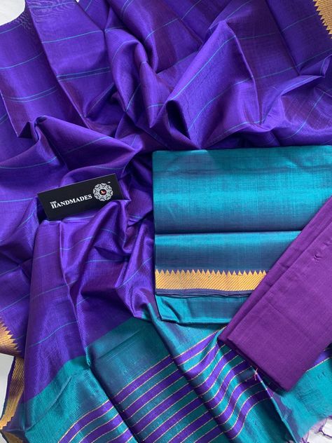 Pure Handloom Mangalagiri Cotton Silk Dress Materials Mangalagiri Cotton Dress Designs, Dress Materials Indian, Salwar Neck Patterns, Silk Dress Material, Silk Dress Design, Neck Patterns, Pure Silk Dress, Dresses Materials, Salwar Materials