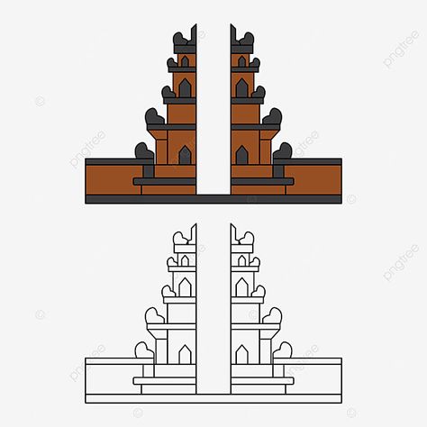 Nusantara Art Design, Bali Drawing, Ornamen Bali, Mega Mendung, Gate Entrance, Alphabet Kindergarten, Architecture Presentation Board, Doodle Art Journals, Art Terms