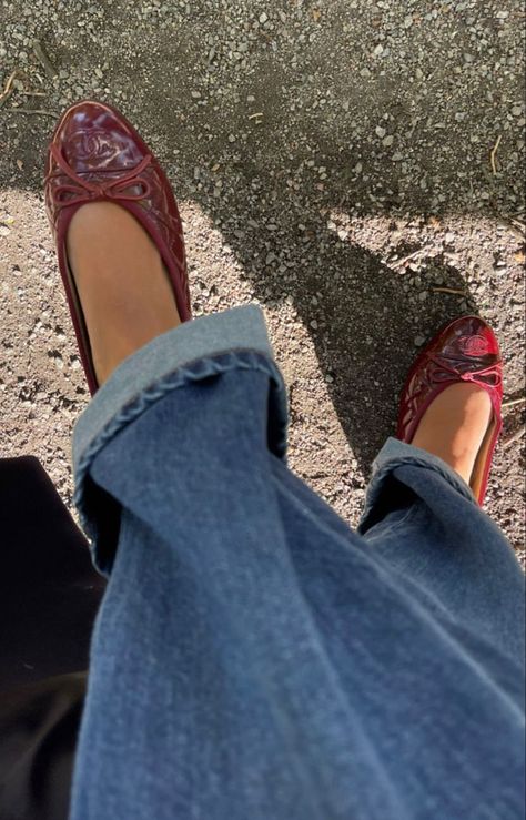 Red Shoes, Ballet Flats, Ballet, Red