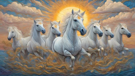 Seven, 7, white horses, running horses, horses, landscape, painting, sun, water, trees, clouds, buy, sell, sky, god Seven White Horses Running Painting, 7 Horses Running Painting Vastu Hd Wallpaper, 7 Horse Running Wallpaper, 7horses Painting, Seven Horses Wallpaper Hd, 7 Horses Running Painting Full Hd, Seven White Horses Running, Seven Running Horses Painting, Seven Running Horses Wallpaper