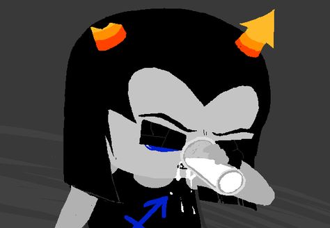 Equius Zahhak Pfp, Equius Zahhak Icon, Equius Pfp, Homestuck Equius, Zodiac Cartoon, Equius Zahhak, Broken Teeth, Sagittarius A, Homestuck Trolls