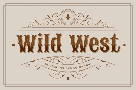 Wild West Font | Free Download on Freepik Wild West Font, Western Typography, Western Font, Logo Psd, Technology Icon, Western Look, Font Free, Home Icon, Card Banner