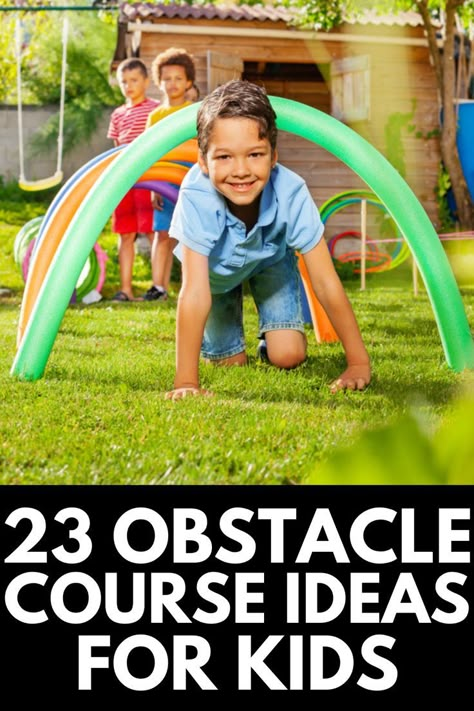 Kids Obstacle Course Ideas, Halloween Obstacle Course, Obstacle Course Birthday Party, Obstacle Course Ideas For Kids, Backyard Games For Kids, Obstacle Course Party, Obstacle Course Games, Cbs Elementary, Obstacle Course For Kids