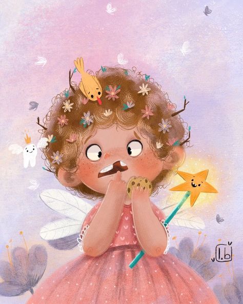 Teeth Illustration, Fairy Paintings, Illustration Art Kids, Fairy Illustration, The Tooth Fairy, Book Illustration Art, Illustrators On Instagram, Fairy Art, Tooth Fairy