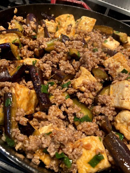 Eggplant And Ground Pork Recipe, Ground Pork And Eggplant Recipes, Chinese Eggplant With Ground Pork, Pork Eggplant Stir Fry, Ground Pork And Tofu Recipe, Eggplant Pork Recipes, Pork Eggplant Recipe, Pork Tofu Recipe, Ground Pork Stir Fry