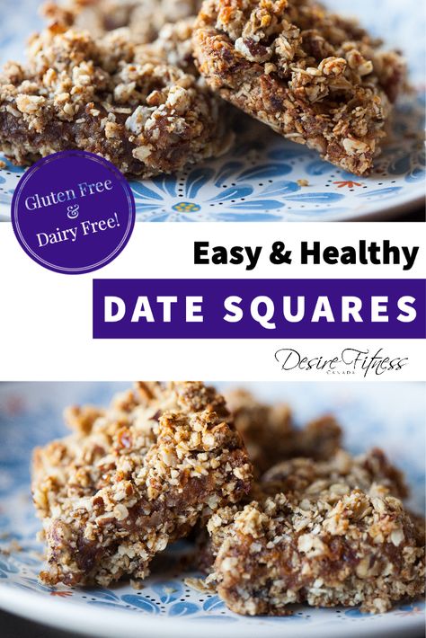 Gluten Free Date Bars, Date Squares Healthy, Gluten Free Date Recipes, Gluten Free Date Squares, Healthy Date Squares, Fibre Snacks, Gluten Free Dairy Free Snacks, Dairy Free Chocolate Cake, Energy Bars Recipe