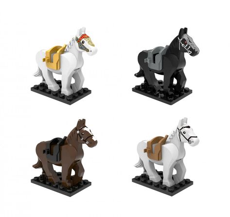 Lego Print, Medieval Horse, Lego Custom Minifigures, Three Kingdoms, Birthday Toys, Unicorn Toys, Medieval Knight, Lego Marvel, Christmas Gifts Toys