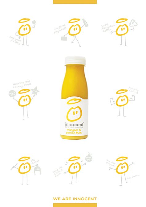 Innocent Smoothie Poster on Behance Smoothie Poster, Innocent Smoothie, Innocent Drinks, Design Practice, Marketing Collateral, Creative Advertising, Smoothie, Marketing, Fruit