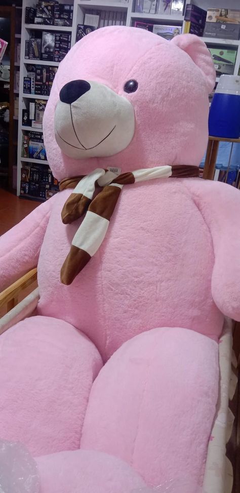 Largest teddy bear Human Size Teddy Bear, Teddy Bear Big, Teddy Bear Pink, Large Teddy Bear, Big Teddy Bear, Big Teddy, Bear Pink, Bear Cute, Pink Teddy Bear