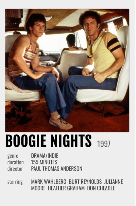 Boogie Nights Poster, Polaroid Posters, Thomas Anderson, Boogie Nights, Heather Graham, Polaroid Poster, Burt Reynolds, Classic Movie Posters, Mark Wahlberg