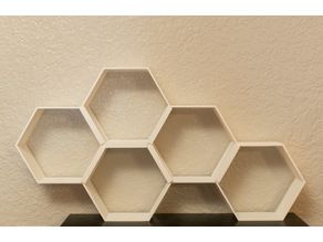 Thingiverse - Digital Designs for Physical Objects Wall Art Shelves, Honeycomb Shelves, Gift Display, Hexagon Shelves, Unique Shelves, 3d Printing Diy, Cupcake Holder, Shelves Wall, Art Shelves