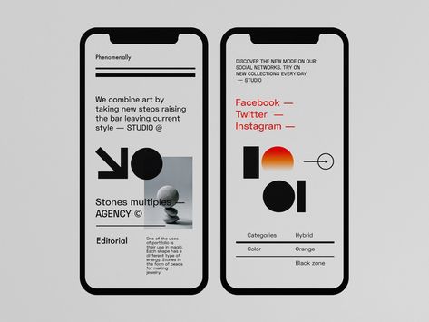 Typography App, Mobile Architecture, App Concept, Directory Design, Minimalist Layout, Mobile Ui Design, App Design Inspiration, Ui Design Inspiration, Learning Design