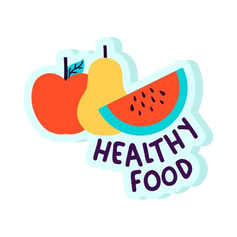 Healthy Food Clipart, Png Pictures, Healthy And Unhealthy Food, Caramelised Apples, Food Sticker, Apple Stickers, Photo Clipart, Food Clipart, Popular Logos