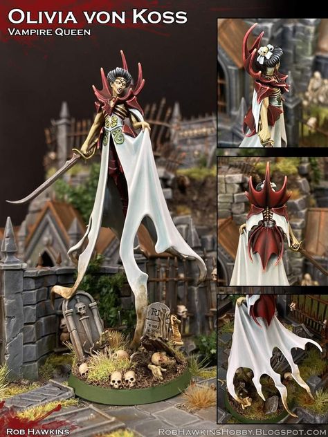 Warhammer Vampire Counts, Tomb Kings, Vampire Counts, Warhammer Figures, Fantasy Figurine, Female Vampire, Vampire Queen, Game Workshop, Fantasy Battle