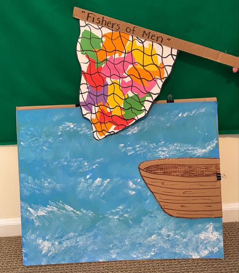 The Miraculous Catch Of Fish Craft, Net Full Of Fish Bible Craft, Peter James And John Fishing Craft, Fisher Of Men Craft, Fishers Of Men Craft Preschool, Fisher Of Men Craft For Kids, Fishers Of Men Craft, Fishers Of Men, Whale Crafts