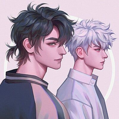 Karmen Loh Link Click Fanart, White Hair Men, Slam Dunk Anime, Timelapse Video, Fantasy Portraits, Link Click, Time Lapse Video, Handsome Anime Guys, Art Block