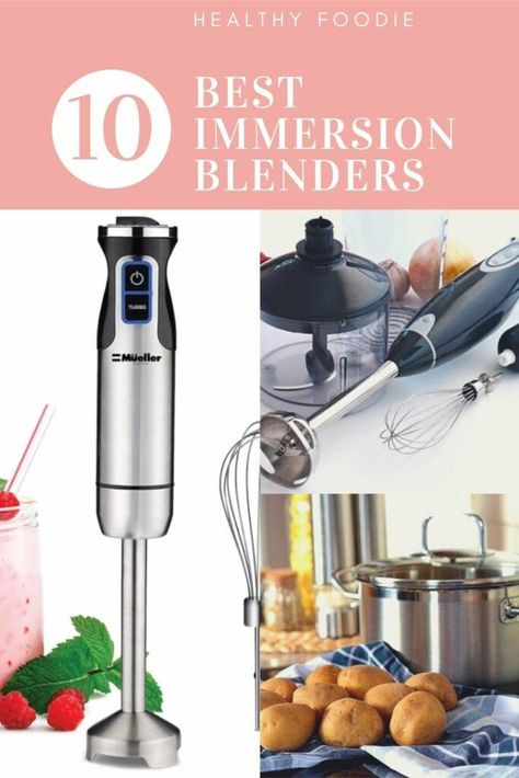 Top 10 Best Immersion Blenders | Healthy Foodie - Wellness and Healthy Living Tumeric Tea Recipe, Immersion Blender Recipes, Blender Recipe, Blender Portable, Recipes For Summer, Belgian Waffle Maker, Pureed Soup, Immersion Blender, Portable Blender