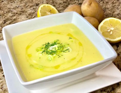 One Pot Lemon Potato Soup Light Potato Soup, Recipes Potatoes, Multi Cooker Recipes, Chowder Soup, Multi Cooker, Lemon Potatoes, Garlic Potatoes, Low Sodium Recipes, Fresh Garlic