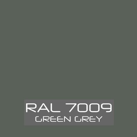 RAL 7009 Groengrijs - RALkleur Bedroom Feature Wall, Green Grey Paint, Ral Code, Road Travel, Cool Kids Rooms, Barn Interior, Green Furniture, Surf Shack, Grey Room