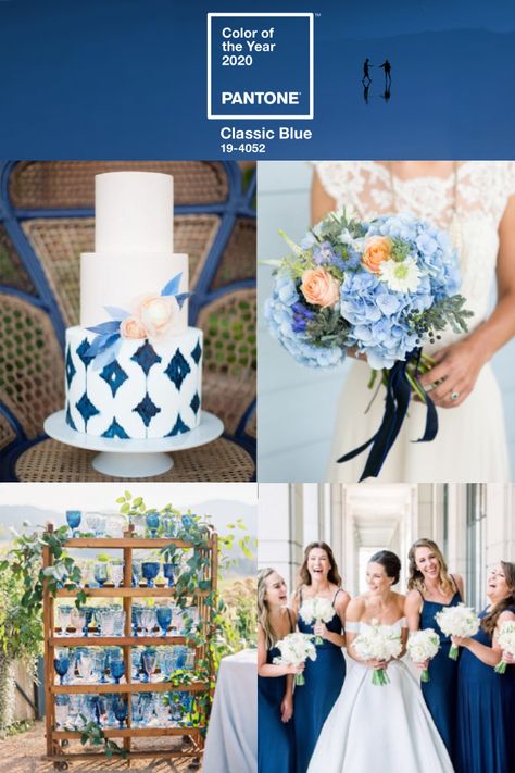 TRUE BLUE MIGHT BE FOR YOU! (Color of the year for 2020!)    https://completewedo.com/fort-lauderdale/blog/new-wedding-colors-to-consider/ Bright Blue Wedding Colors, Bright Blue Wedding, Pantone Wedding Colors, Blue Wedding Colors, Top Wedding Colors, Classic Blue Wedding, Pantone Wedding, Shine Wedding Invitations, Pantone 2020