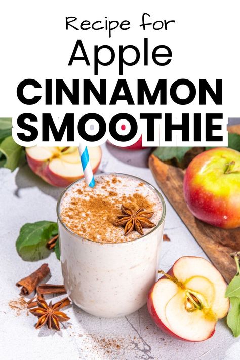 Get a healthy smoothie recipe that will use up your apples! This is a delicious smoothie recipe to try. It is especially good for fall when apples are abundant! Apple Smoothie Recipes Healthy, Apple Cinnamon Smoothie Recipe, Cinnamon Smoothie Recipes, Apple Cinnamon Smoothie, Apple Smoothie Recipes, Fall Smoothies, Healthy Smoothie Recipe, Cinnamon Smoothie, Vegan Smoothie Recipes